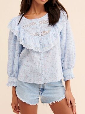 Love Shack Fancy Canna Blouse in Bella